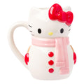 Sanrio Hello Kitty Snowman 20 Ounce 3D Sculpted Ceramic Mug - mug